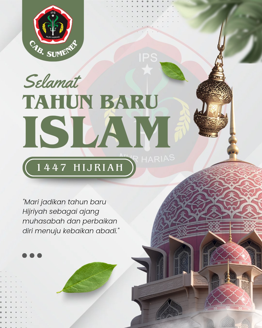 IKATAN PENCAK SILAT NUR HARIAS RANTING TALANGO UCAPKAN SELAMAT TAHUN BARU ISLAM 1 MUHARRAM 1447 H